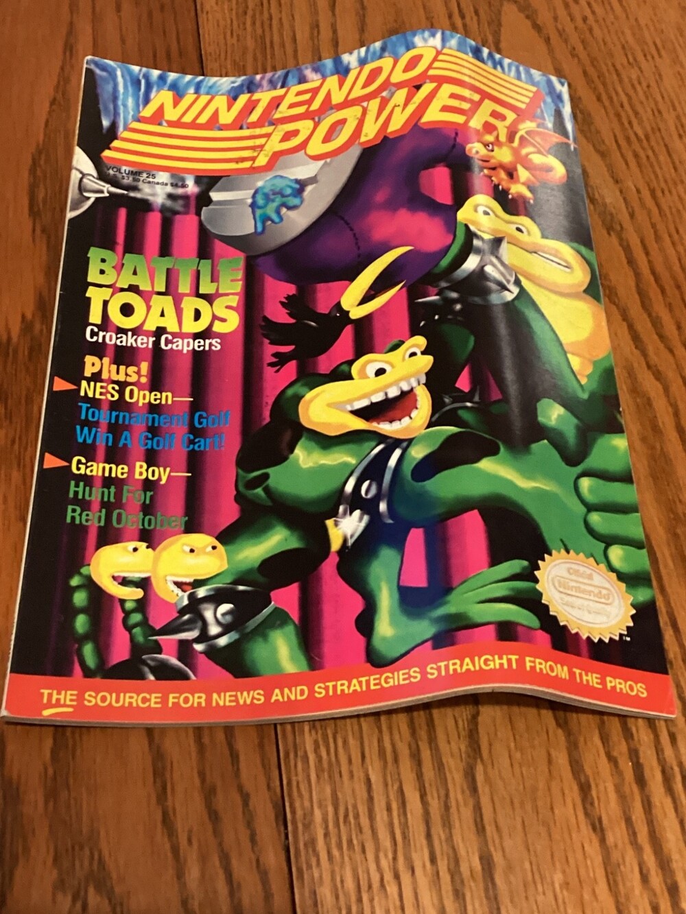 Nintendo Power Magazine Issue Volume #25 Battletoads w/ Poster Insert June 1991